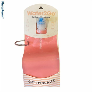 🌿4/$35🌿NWT WATER 2 GO Pink Foldable Water Bottle‎